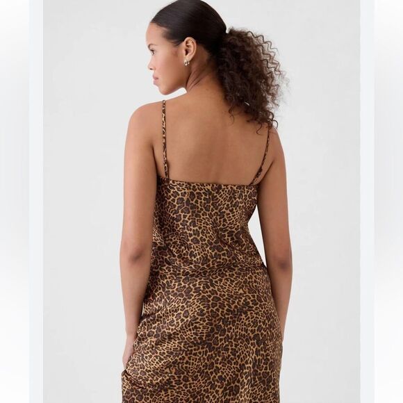 NWT GAP Satin Cami Animal Print Size Large Tall - Picture 3 of 4